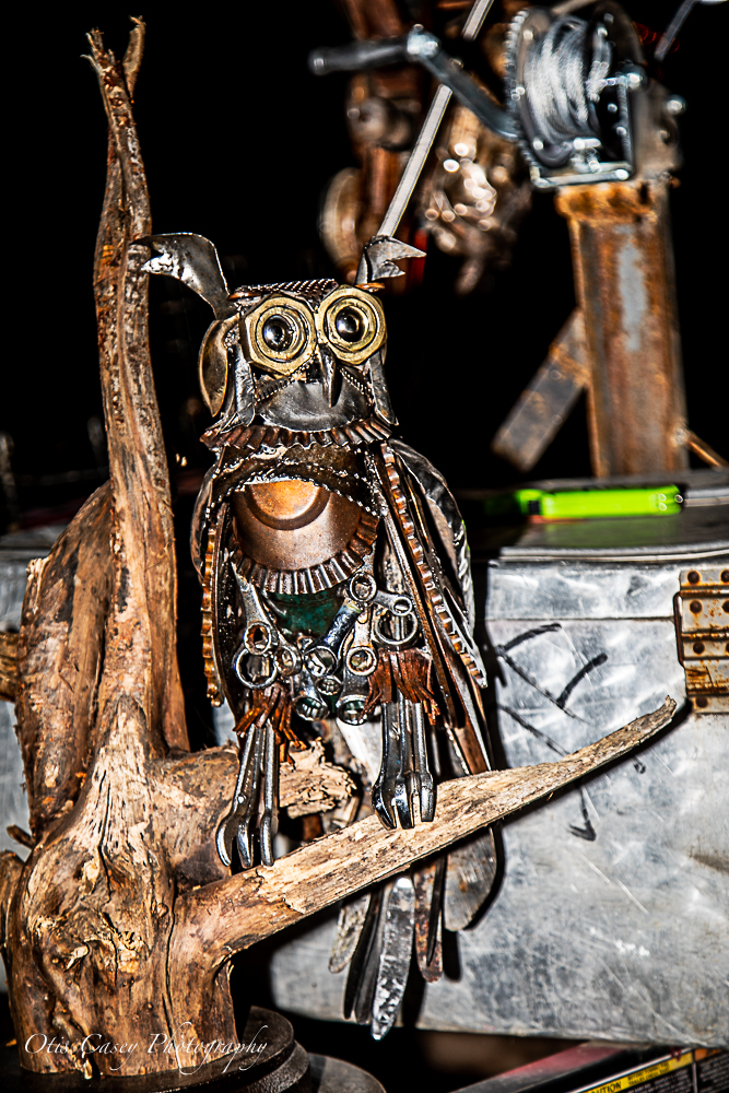 Marvelous Steampunk owl by one of our amazing vendors.